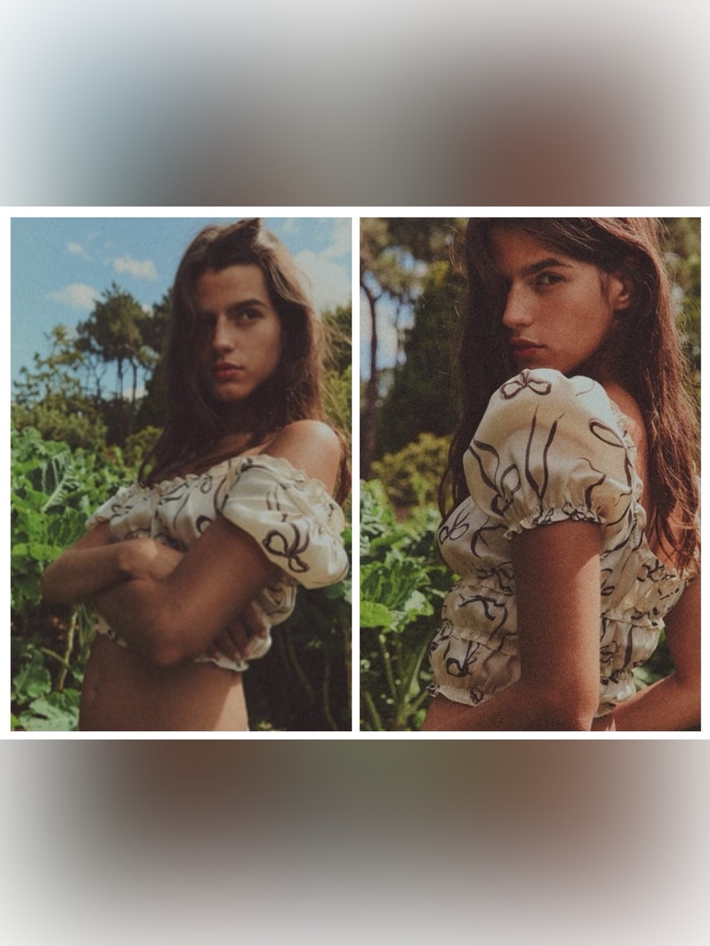 Zara Off de Shoulders Satin Cropped Top Femenine XXL 90’s